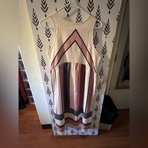 Medium geometric tank dress midi